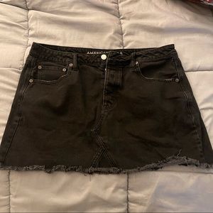 American Eagle Black denim Skirt size 14